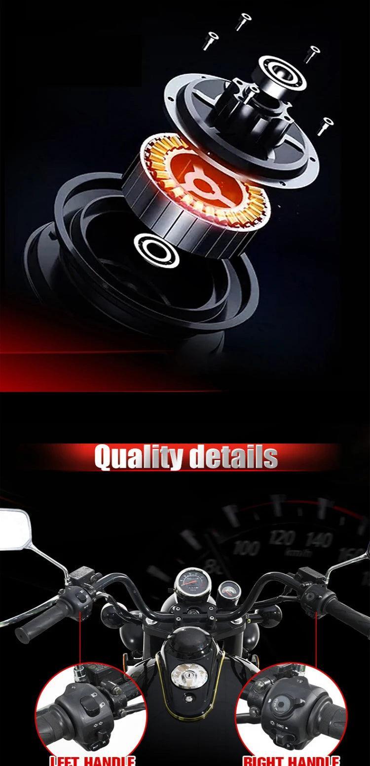 Classic style electric road bike motorbike Motorcycle 20000w - Franklyn & Page Emporium