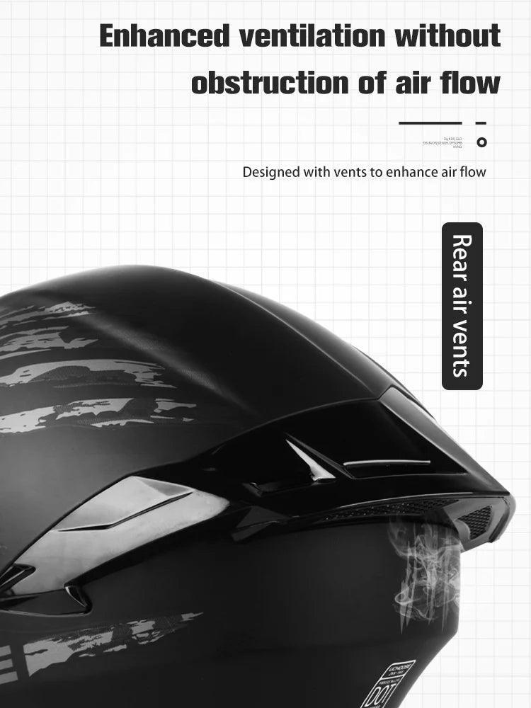 Premium DOT Approved Helmets Crash Motorbike Protective Gear Men Women Flip Up Helmet Motorcycle Visor - Franklyn & Page Emporium
