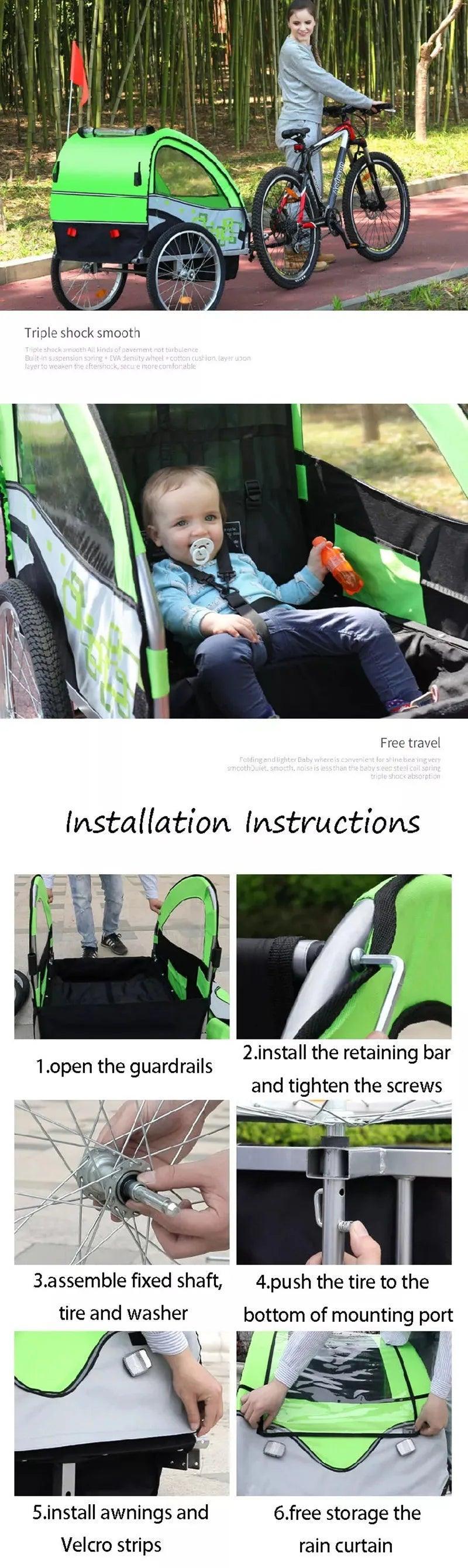 Best value 2 Wheel Child Kids Bike Trailer - Franklyn & Page E-Bike Emporium