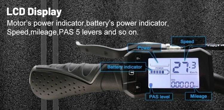 48V 500W-1500W 26*4.0 Inch Fat Tire Electric mountain Bike e-MTB (30-50 km/h) - Franklyn & Page E-Bike Emporium