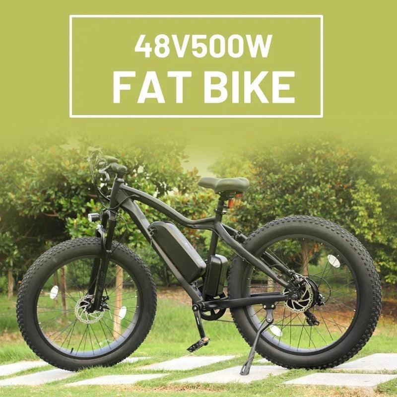 48V 500W-1500W 26*4.0 Inch Fat Tire Electric mountain Bike e-MTB (30-50 km/h) - Franklyn & Page E-Bike Emporium