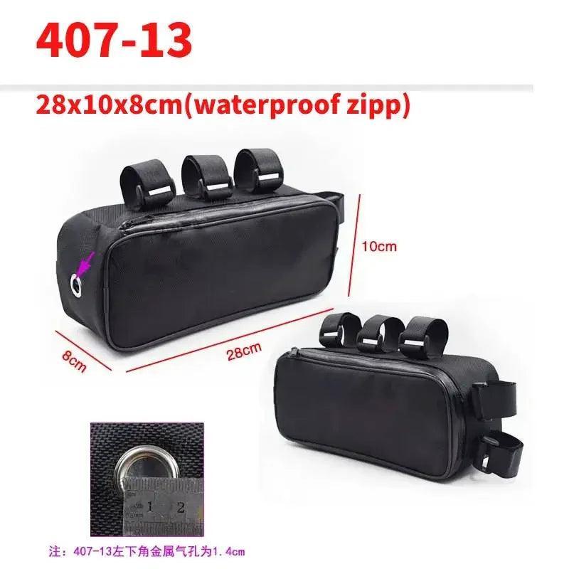 Bicycle Bike Tube Frame Pack Bag Case Battery li-ion Tool Box Storage MTB Ebike Hanging bike saddle bag - Franklyn & Page E-Bike Emporium