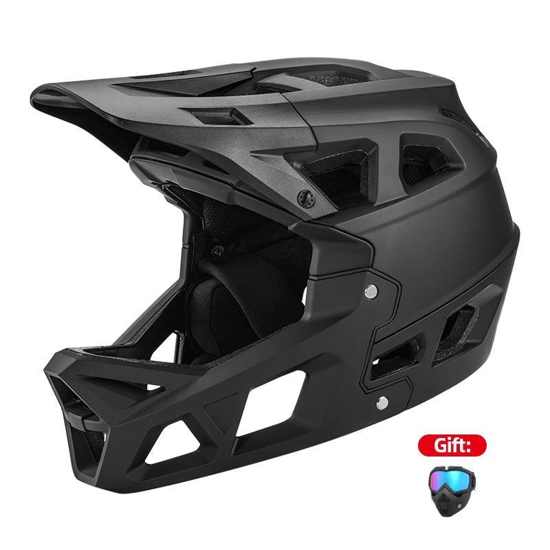 Helmets with Goggles Full Face Cycling XC / Off-road / Downhill Racing Bicycle Helmet Mtb Men's Motorcycle Sandbox Snowboarding