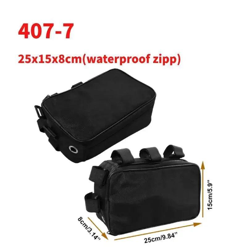 Bicycle Bike Tube Frame Pack Bag Case Battery li-ion Tool Box Storage MTB Ebike Hanging bike saddle bag - Franklyn & Page E-Bike Emporium
