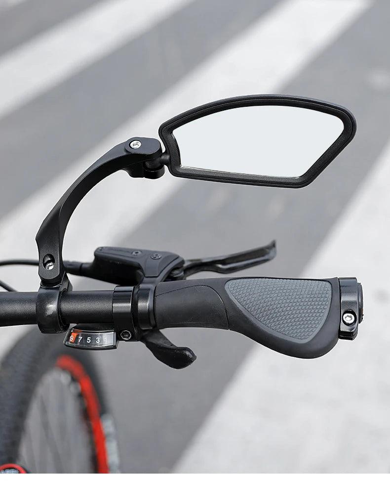 Stainless Steel HD Bike Rear VIew Mirror 360° Rotatable MTB Rear Mirror Widen Big View Road Bicycle Mirror Bike Accessories - Franklyn & Page Emporium