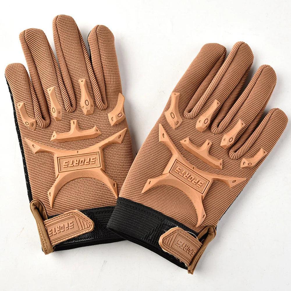 Camouflage Gloves Outdoor Cycling Glove for Kids 6+ Years Boys Sports Climbing Bicycle Gloves Anti Slip Full Finger Gloves W18 - Franklyn & Page Emporium