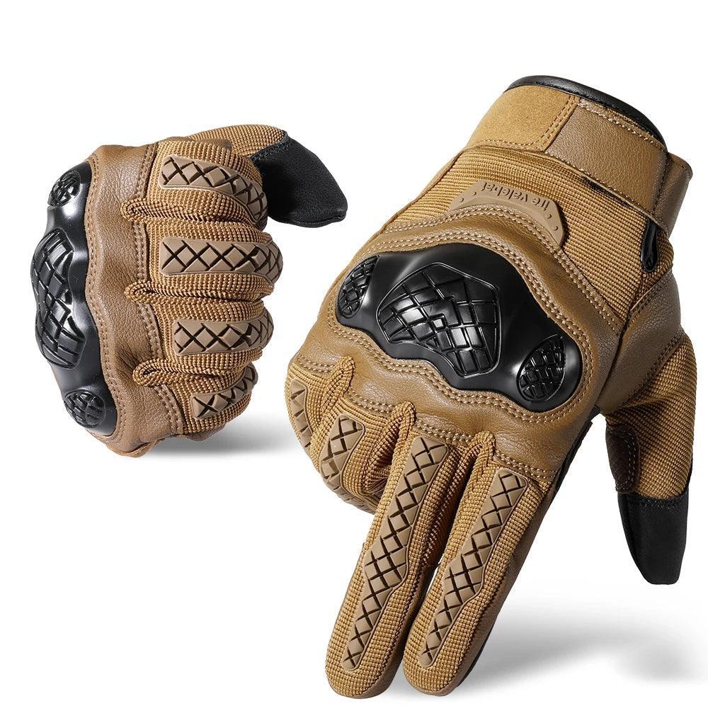 Motorcycle Tactical Gloves Touch Screen Cycling Bicycle Anti-Slip Shockproof Rubber Protective Hunting Shooting Mitten Men Women - Franklyn & Page Emporium