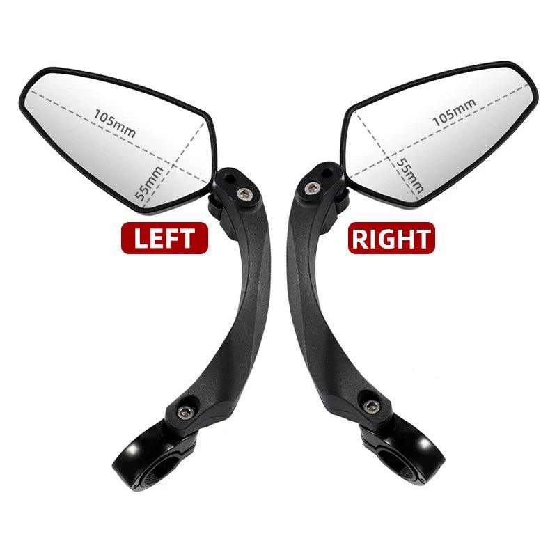 WEST BIKING Anti-Glare Bicycle Mirror Handlebar Rear View Wide Range Back Sight Reflect electric scooter Mirror bike accessories - Franklyn & Page Emporium