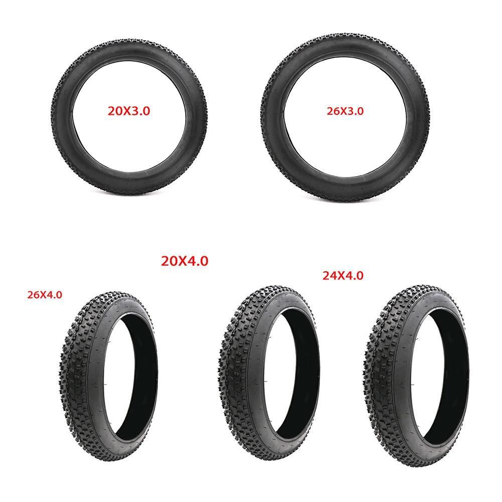 Snow Bike Tires Beach Bicycle Fat Tyre Buggy Puncture Proof Widening Non-slip Riding Cycling Tyres 20 / 24 / 26 X 3.0 / 4.0 Inch - Franklyn & Page Emporium