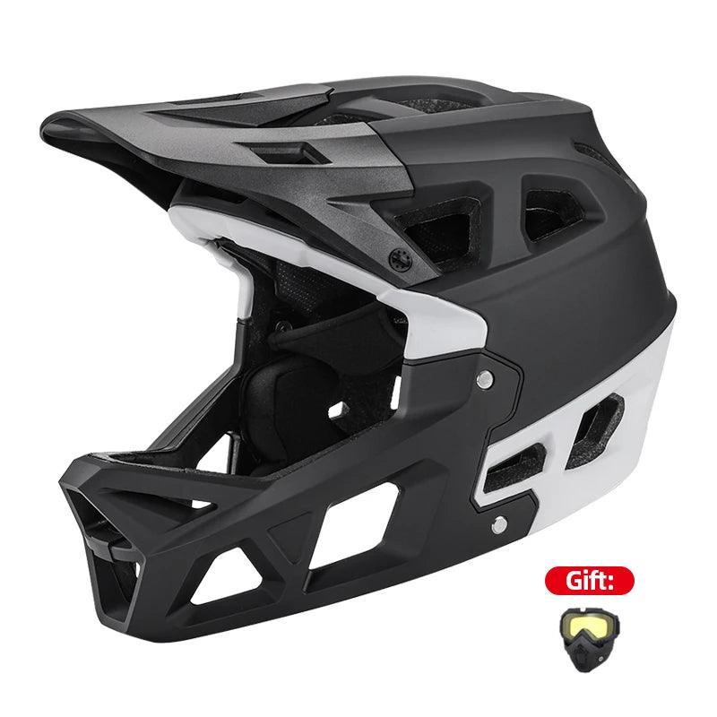 Helmets with Goggles Full Face Cycling XC / Off-road / Downhill Racing Bicycle Helmet Mtb Men's Motorcycle Sandbox Snowboarding