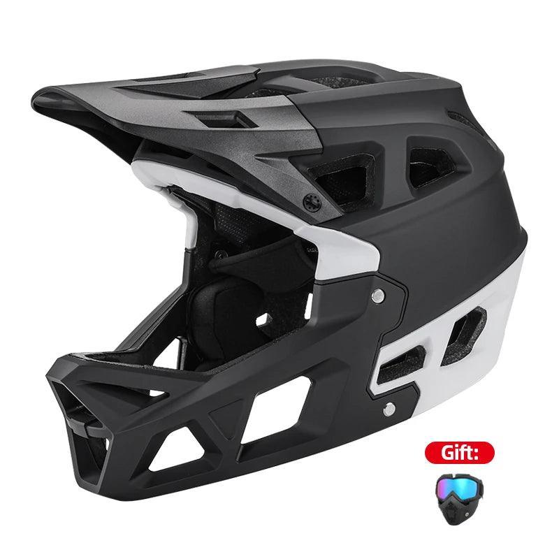 Helmets with Goggles Full Face Cycling XC / Off-road / Downhill Racing Bicycle Helmet Mtb Men's Motorcycle Sandbox Snowboarding