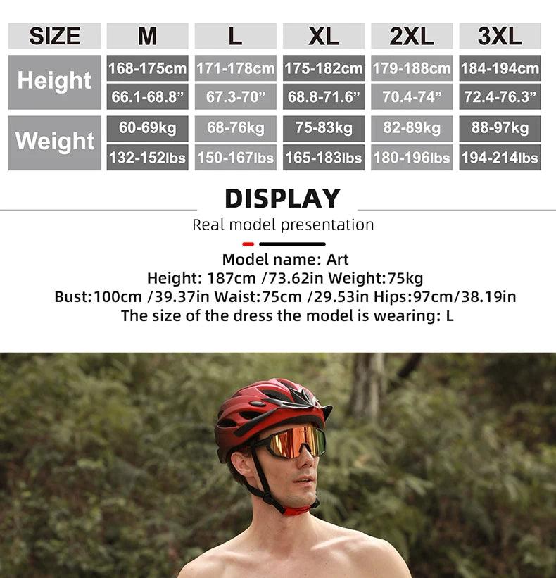 X-TIGER Men's Cycling Underwear Shorts 5D Padded Sports Riding Bike Bicycle MTB Liner Shorts with Anti-Slip Leg Grips