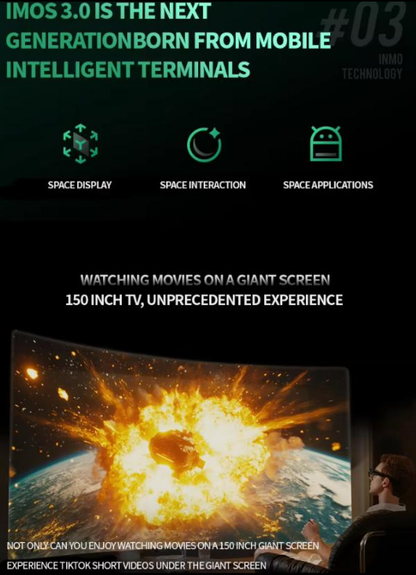 2025 New INMO AIR3 AR Glasses – Wireless, Full-Color, 1080P Camera, All-in-One AR/VR Glasses Compatible with Android & iPhone