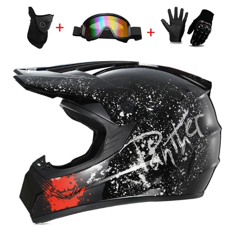 Motorcycle Helmet + 3 gifts - Off-road Motorbike Downhill AM DH Cross Capacete Motocross Casco helmets - Franklyn & Page Emporium