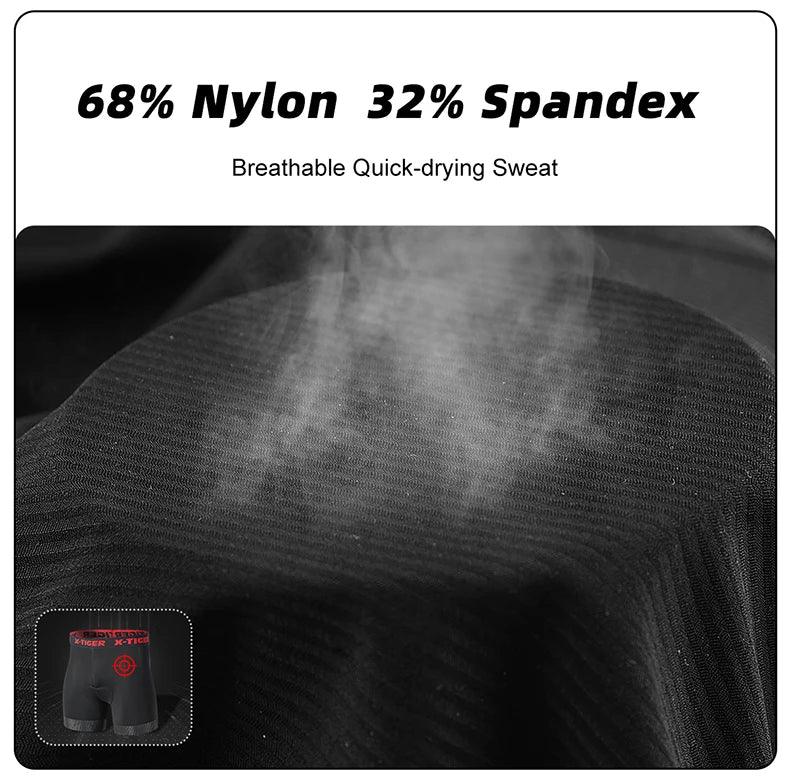 X-TIGER Men's Cycling Underwear Shorts 5D Padded Sports Riding Bike Bicycle MTB Liner Shorts with Anti-Slip Leg Grips