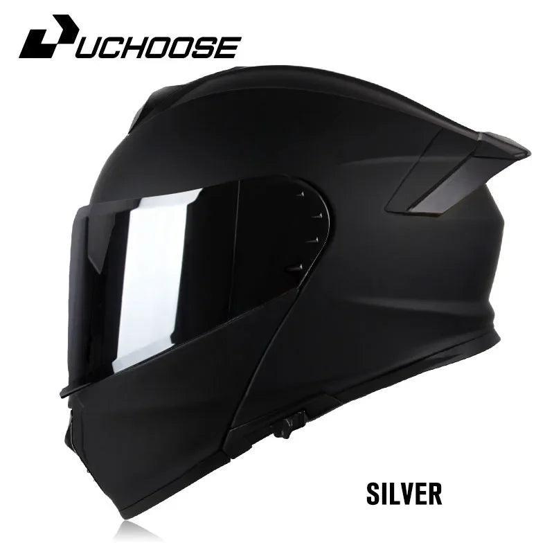 Full Face Helmets Crash Motorbike Protective Gear Men Women Flip Up Helmet Motorcycle Double Sun Visor - Franklyn & Page Emporium