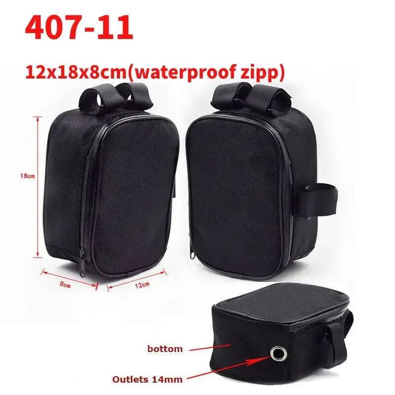 Bicycle Bike Tube Frame Pack Bag Case Battery li-ion Tool Box Storage MTB Ebike Hanging bike saddle bag - Franklyn & Page E-Bike Emporium