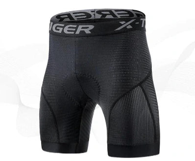 X-TIGER Men's Cycling Underwear Shorts 5D Padded Sports Riding Bike Bicycle MTB Liner Shorts with Anti-Slip Leg Grips